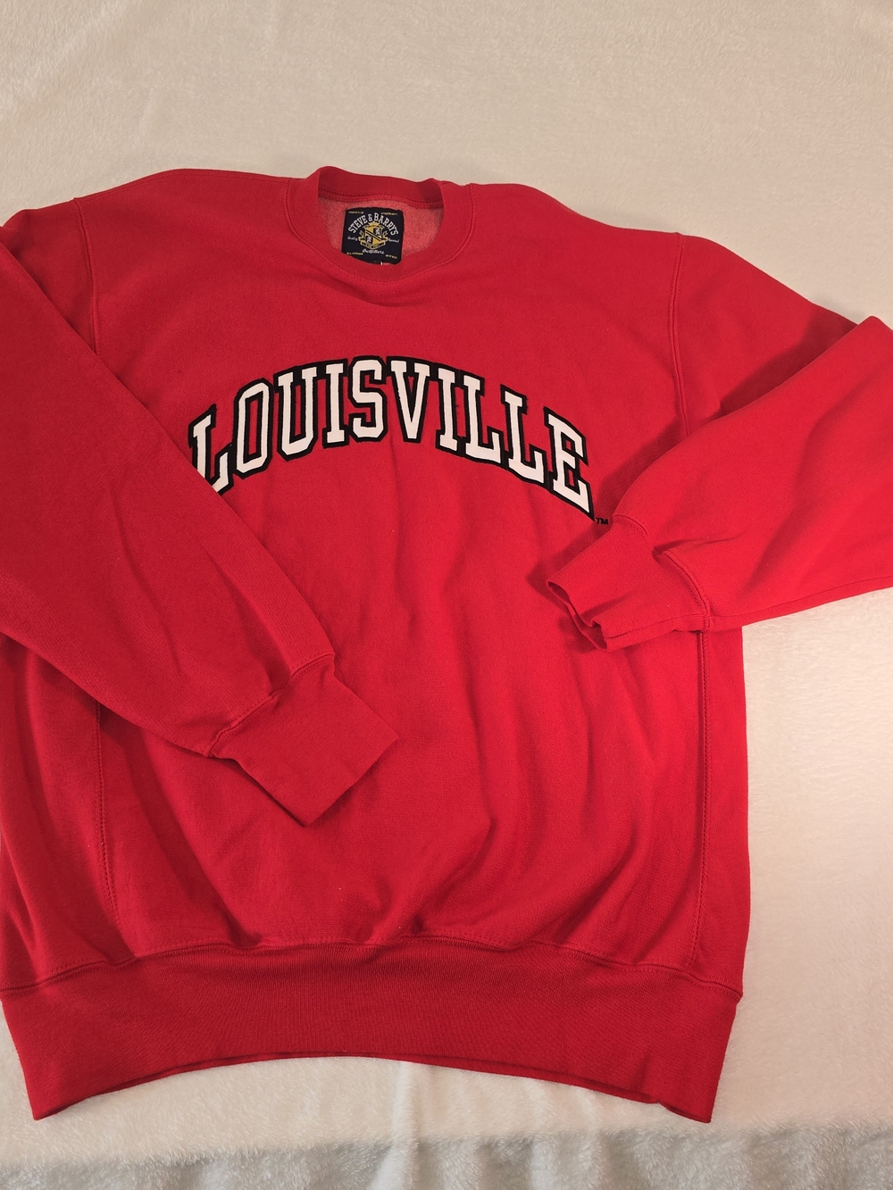 Vintage Y2K Louisville Sweatshirt Mens L Oversized Steve Barrys Heavyweight